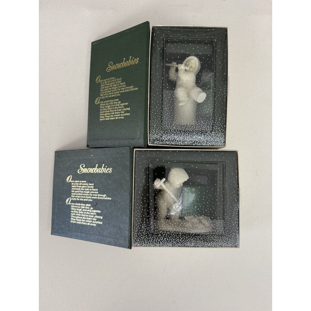Snowbabies Dept 56 Lot of 2 Figurines In Their Box